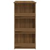 vidaXL Mesa alta con estante marrón roble 102x50x103,5 cm