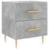 vidaXL Mesita de noche madera ingenier&iacute;a gris hormig&oacute;n 40x35x47,5 cm