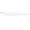 vidaXL Toldo retr&aacute;ctil manual Blanco 5 x 3 m