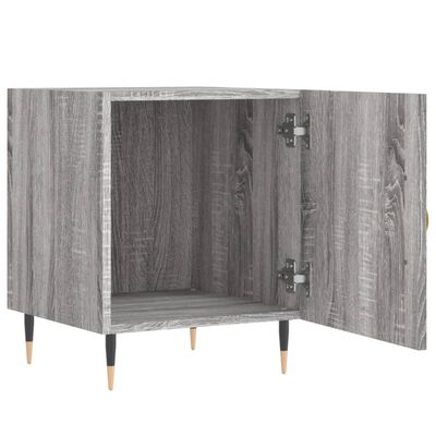 vidaXL Mesita de noche madera de ingeniería gris Sonoma 40x40x50 cm