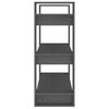 vidaXL Estantería/divisor de espacios madera pino gris 80x35x91 cm