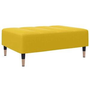 vidaXL Reposapi&eacute;s de terciopelo amarillo 77x55x31 cm