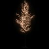 vidaXL Árbol LED con flor de cerezo 672 LED blanco cálido 400 cm