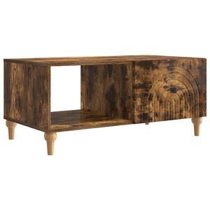vidaXL Mesa de Caf&eacute; Roble Ahumado 90 x 50 x 40 cm Madera de Ingenier&iacute;a