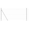 vidaXL Poste de Valla Plateado 50 x 1 m (malla de 50 mm) Acero