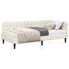 vidaXL Estructura de Cama Esquina con Colch&oacute;n 2 uds. Crema 90 x 200 cm