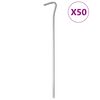 vidaXL Clavijas para tienda 50 uds acero galvanizado 23 cm &Oslash;5 mm