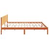 vidaXL Estructura de cama Marrón 200 x 200 cm Madera maciza de Pino
