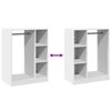 vidaXL Armario de madera de ingenier&iacute;a blanco 77x48x102 cm