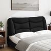vidaXL Cabecero de cama acolchado Hvar tela negro 140 cm