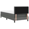 vidaXL Cama tipo Box Spring con colch&oacute;n Gris oscuro 90 x 200 cm tela