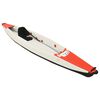 vidaXL Kayak inflable poliéster rojo 375x72x31 cm