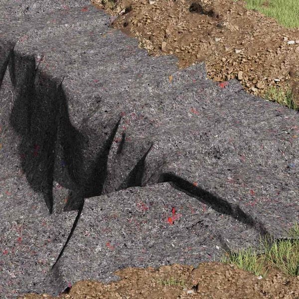 vidaXL Fleece para el Jardín Gris 1 x 10 m Poliéster y Algodón