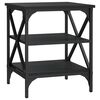 vidaXL Mesa auxiliar madera contrachapada negro 40x42x50 cm