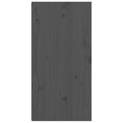 vidaXL Armario de pared de madera maciza de pino gris 30x30x60 cm