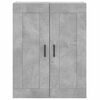vidaXL Aparador alto madera contrachapada gris hormig&oacute;n 69,5x34x180 cm