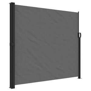 vidaXL Toldo lateral retr&aacute;ctil gris antracita 180x600 cm