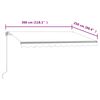 vidaXL Toldo automático retráctil azul y blanco 300x250 cm