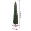 vidaXL Árbol de Navidad artificial Verde 270 cm PVC, Acero y Plástico