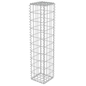 vidaXL Muro de gaviones con cubiertas acero galvanizado 20x20x100 cm