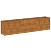 vidaXL Jardinera elevada 291x50x69 cm Acero Corten