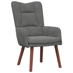 vidaXL sill&oacute;n Gris oscuro 63 x 67 x 94 cm Terciopelo