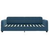 vidaXL Sof&aacute; cama sin colch&oacute;n terciopelo azul 100x200 cm
