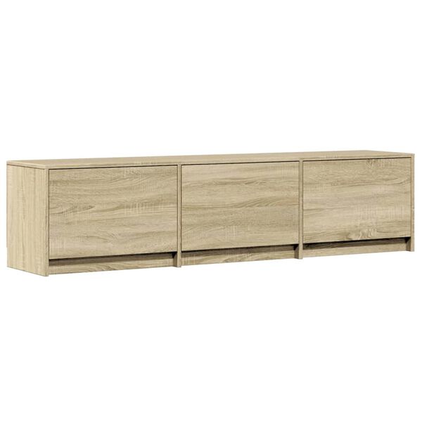vidaXL Mueble de TV Sonoma 165 x 34 x 40 cm Madera de ingenier&iacute;a
