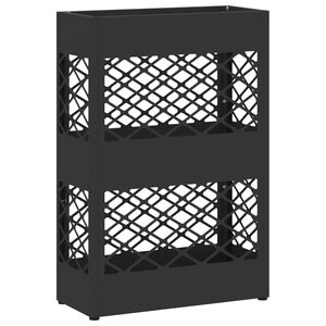 vidaXL Soporte para Paraguas de Lluvia Negro 28 x 12 x 41 cm Acero