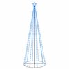 vidaXL &Aacute;rbol de Navidad c&oacute;nico 310 LED azul 100x300 cm