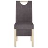 vidaXL Silla de comedor de tela gris taupe 2 unidades