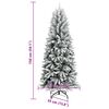 vidaXL &Aacute;rbol de Navidad artificial 150 cm PVC y Pl&aacute;stico y Acero y PE