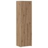 vidaXL Aparador alto 2 pcs Roble artesanal 50 x 42,5 x 185 cm