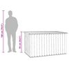 vidaXL Caja de almacenaje para jardín gris 171x99x93 cm