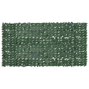 vidaXL Toldo para balcón con hojas verde oscuro 300x150 cm