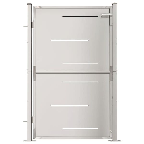 vidaXL Puerta de jardín 100x145 cm de acero inoxidable