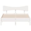 vidaXL Estructura de cama sin colchón madera de pino blanca 150x200 cm