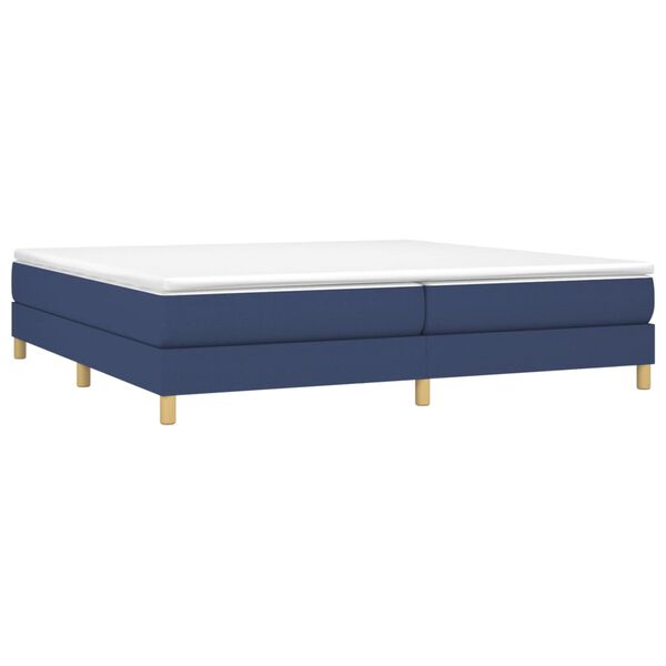 vidaXL Estructura de cama con somier tela azul 200x200 cm