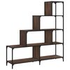 vidaXL Librer&iacute;a de 4 pelda&ntilde;os madera marr&oacute;n roble 139x33,5x149 cm
