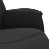 vidaXL Sill&oacute;n reclinable con reposapi&eacute;s tela negra