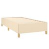 vidaXL Cama box spring con colch&oacute;n tela color crema 80x200 cm