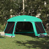 vidaXL Carpa para piscina con desmontables y paredes verde 618x532 cm