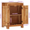 vidaXL Aparador de madera maciza de acacia 55x35x75 cm