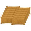 vidaXL Funda de almohada 12 uds. HOUTEN Amarillo 40 x 80 cm