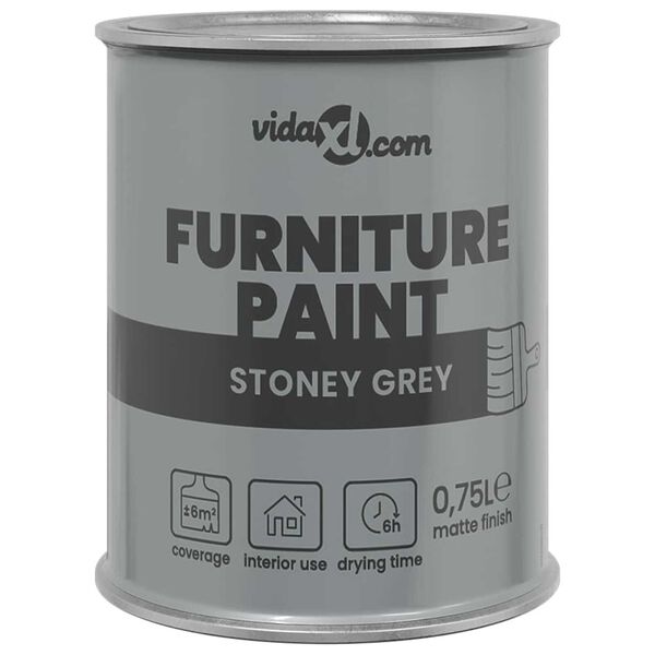 vidaXL Pintura para muebles Gris 10 x 10 x 12,2 cm Impresión en pared