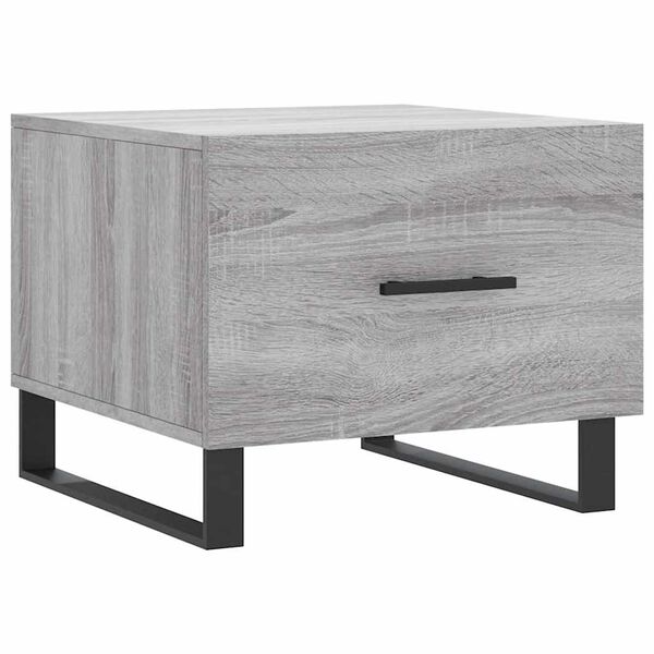 vidaXL Mesa de centro madera contrachapada gris Sonoma 50x50x40 cm