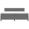 vidaXL Cama tipo Box Spring Gris claro y blanco. 203 x 200 x 88 cm