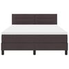 vidaXL Cama tipo Box Spring Marr&oacute;n Oscuro 160 x 200 cm tela