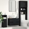 vidaXL Gabinete de Lavabo para Baño Roble Negro 80 x 33 x 60 cm