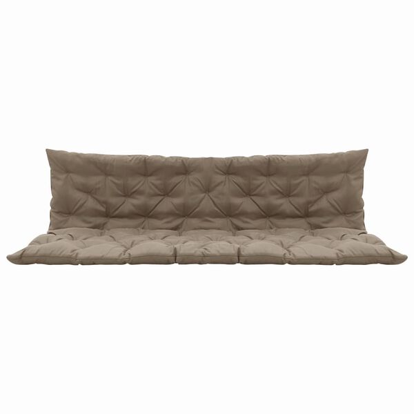 vidaXL Coj&iacute;n para balanc&iacute;n de tela gris topo 180 cm